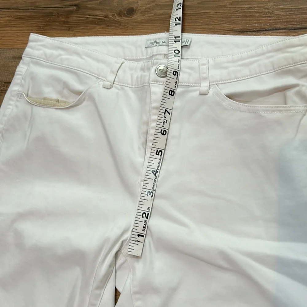 PETER MILLAR WOMENS STRAIGHT GOLF PANTS MID RISE WHITE LIGHTWEIGHT SIZE 10 - Picture 6 of 11
